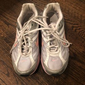 Silver & Pink vintage Nike Air Sneakers size 8